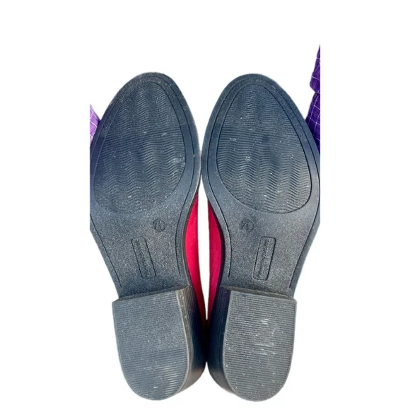 SO Red Faux Suede Zip-Up Ankle Booties - Size 7.5 - Picture 5 of 7